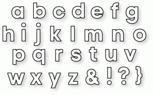 Papertrey Ink - Modern Alphabet Die