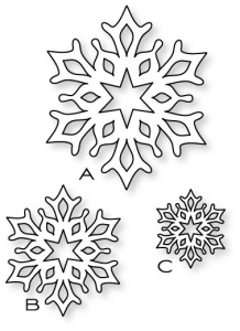 Papertrey Ink - Fancy Flakes Die Collection (set of 3)