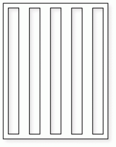 Papertrey Ink - Cover Plate: Stripes Vertical Die