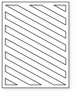 Papertrey Ink - Cover Plate: Stripes Diagonal Die