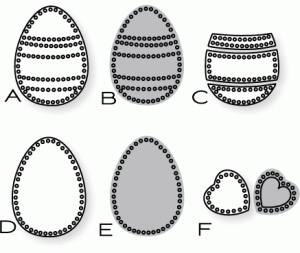 Papertrey Ink - Seasonal Stitching: Eggs Die Collection (set of 6) Papertrey Ink - Seasonal Stitching: Eggs Die Collection (set of 6)