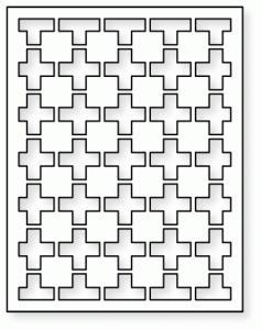 Papertrey Ink - Cover Plate: Modern Cross Quilt Die