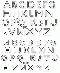Papertrey Ink - Smooth Alphabet Die Collection (set of 2)
