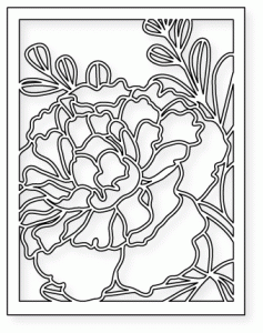 Papertrey Ink - Cover Plate: Peony Die