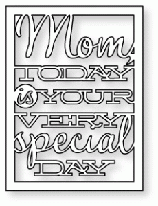 Papertrey Ink - Text Block: Mom Die