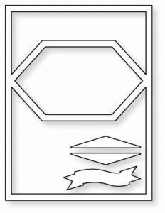 Papertrey Ink - You've Been Framed: Hexagon Die Papertrey Ink - You've Been Framed: Hexagon Die