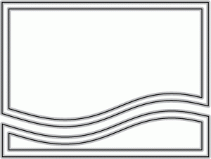 Papertrey Ink - Sentiment Splits: Curve Horizontal Die