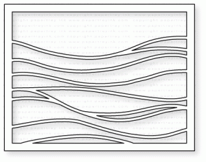 Papertrey Ink - Cover Plate: Waves Die