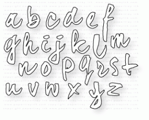 Papertrey Ink - Wet Paint Alphabet Die