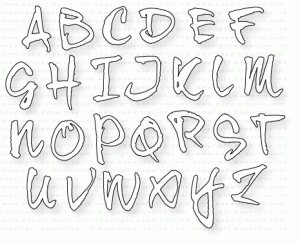 Papertrey Ink - Wet Paint Alphabet Upper Die