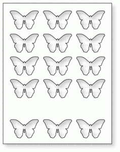 Papertrey Ink - Cover Plate: Bitty Butterflies