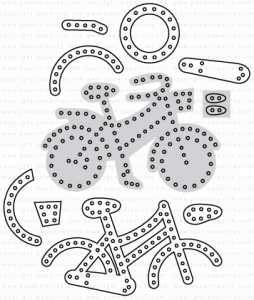 Papertrey Ink - Stitched Bicycle Die
