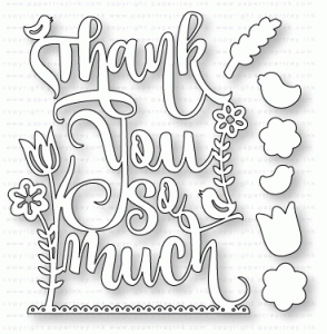 Papertrey Ink - Paper Clippings: Thank You Die