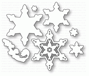 Papertrey Ink - What the Doodle: Snowflakes Die