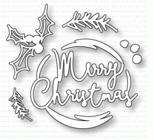 Papertrey Ink - Shaped Sayings: Christmas Die