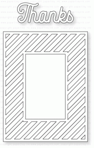 Papertrey Ink - Bold Borders: Diagonal Die