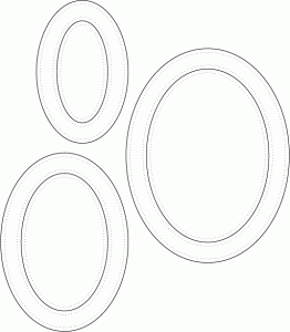 Papertrey Ink - Pierced Feature Frames: Oval Die