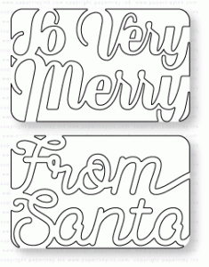 Papertrey Ink - Hinged Gift Card Box: Christmas Windows Die