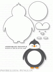 Papertrey Ink - Potbellies: Penguin Die