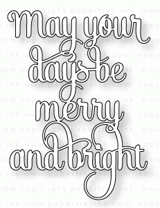 Papertrey Ink - Say It Simply: Merry & Bright Die