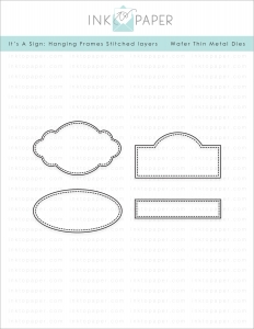 It's A Sign: Hanging Frames Stitched Layers Die