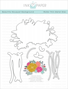 Beautiful Bouquet Background Die