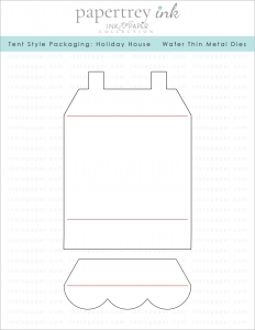 Tent Style Packaging: Holiday House Die