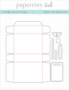 Vintage Travel Suitcase Die: Papertrey Ink