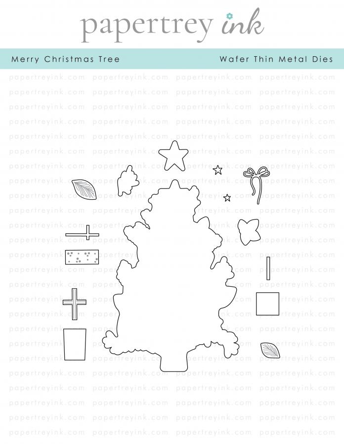 Merry Christmas Tree Die