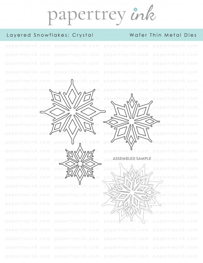 Layered Snowflakes: Crystal Die
