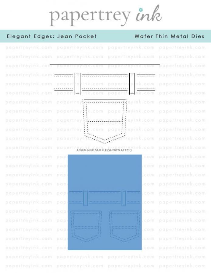 Elegant Edges: Jean Pocket Die