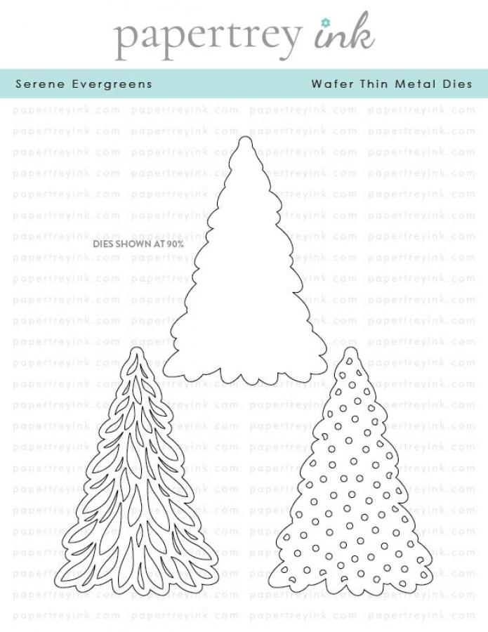 Serene Evergreens Die