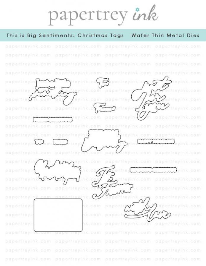 This is Big Sentiments: Christmas Tags Die