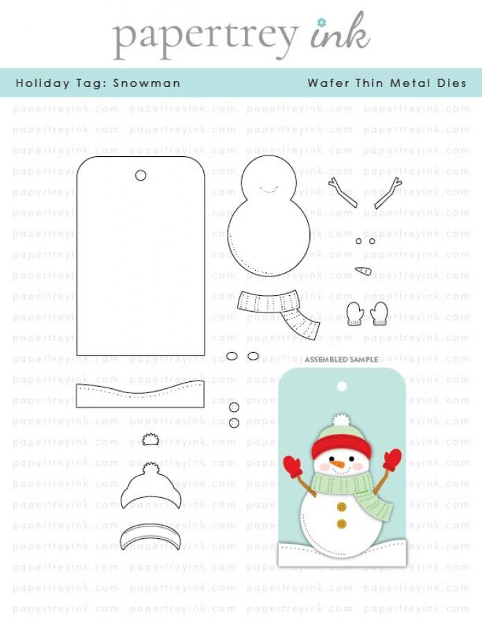 Holiday Tag: Snowman Die