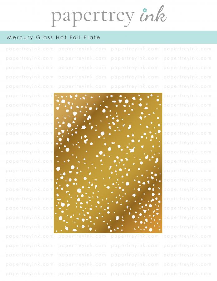 Mercury Glass Hot Foil Plate