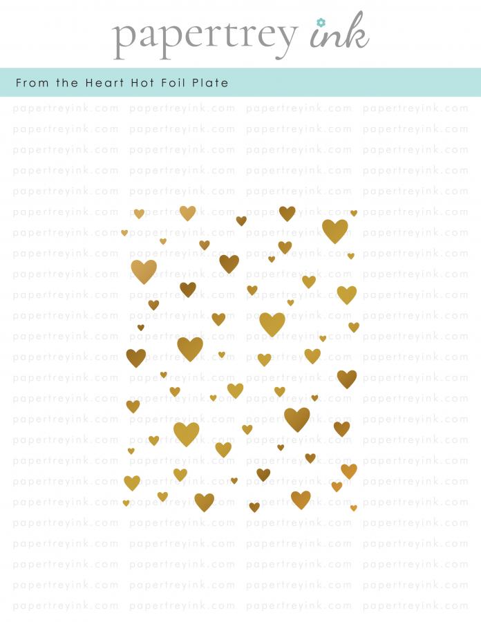 From the Heart Hot Foil Plate