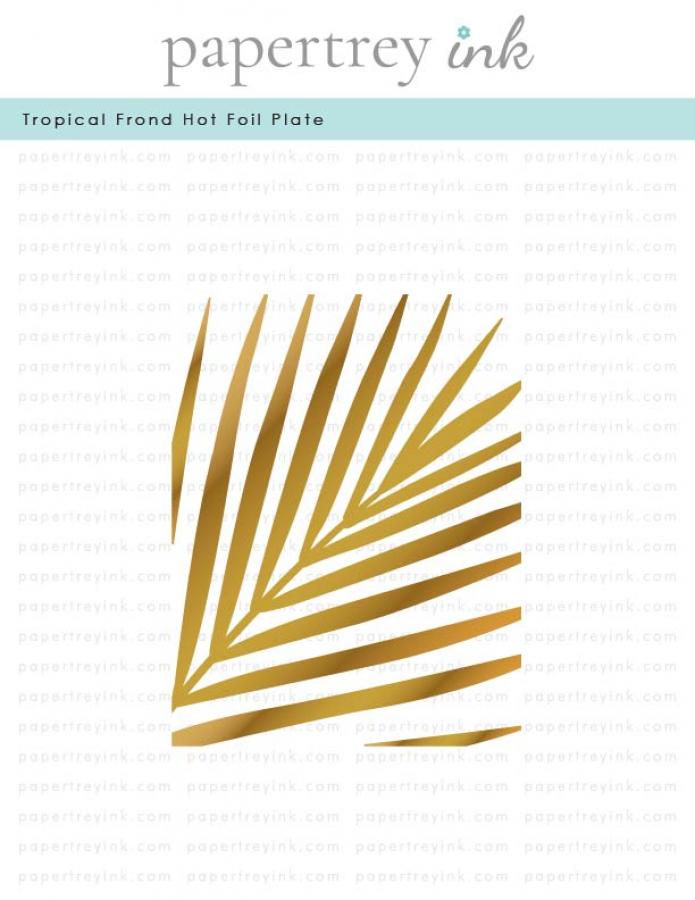 Tropical Frond Hot Foil Plate