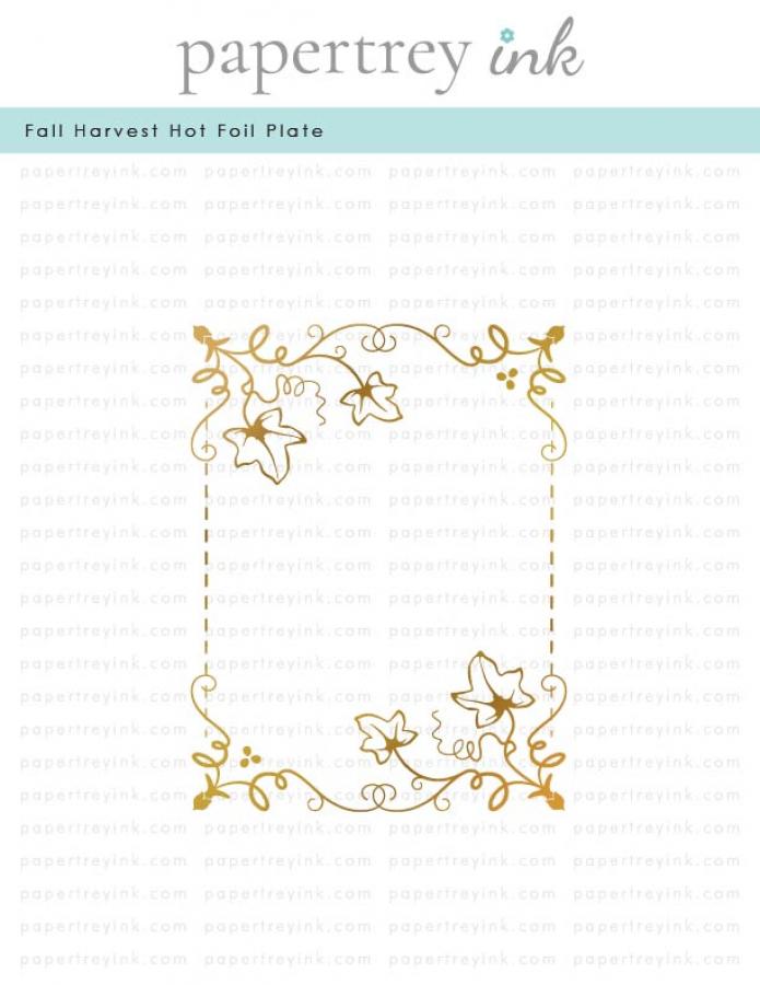 Fall Harvest Hot Foil Plate