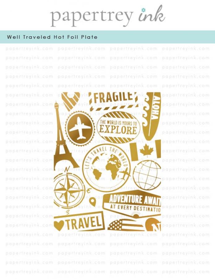 Well Traveled Hot Foil Plate