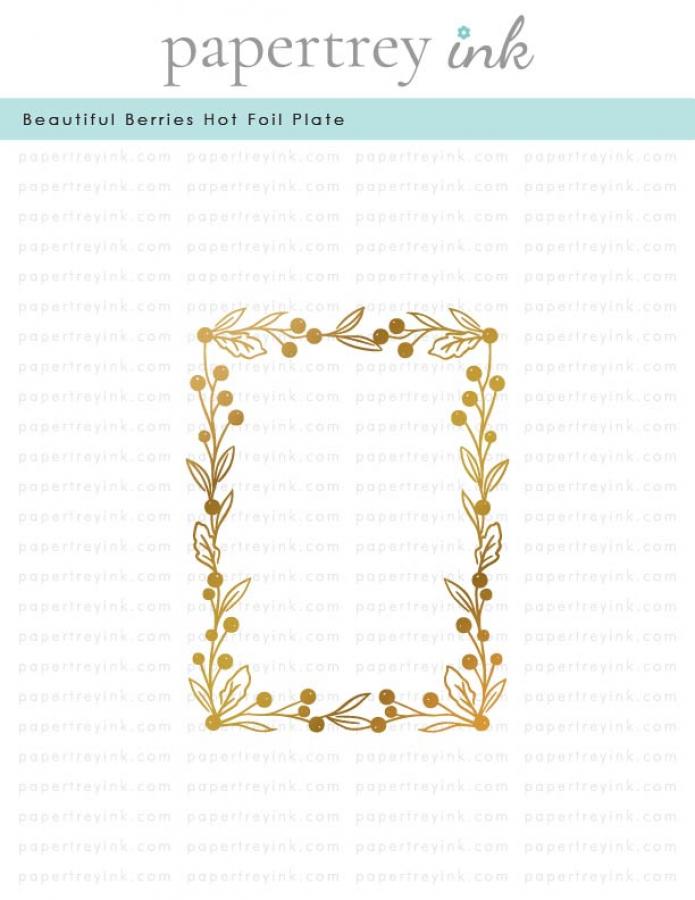 Beautiful Berries Hot Foil Plate