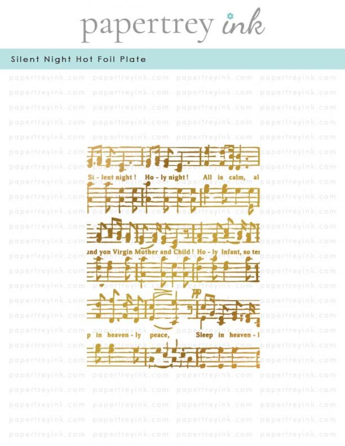 Silent Night Hot Foil Plate