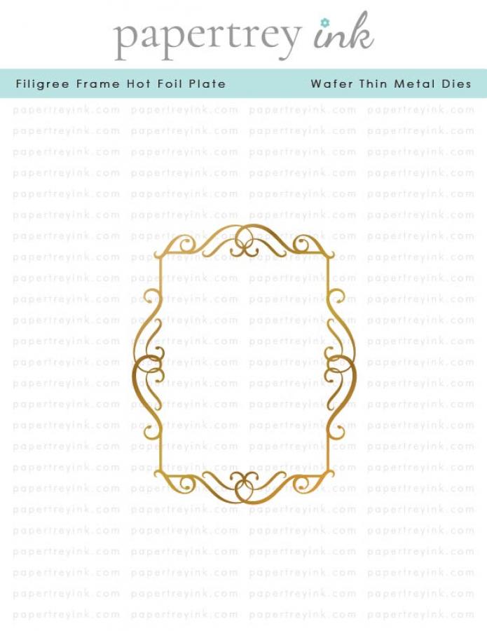 Filigree Frame Hot Foil Plate