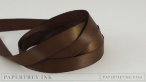 Dark Chocolate 1/2" Satin Solid Ribbon (5 yards)