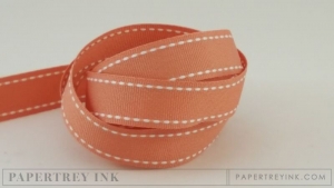 Melon Berry 5/8" Saddle Stitch Ribbon (5 yards) Melon Berry 5/8" Saddle Stitch Ribbon (5 yards)