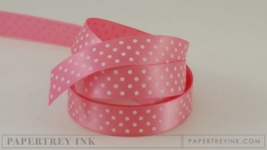 Hibiscus Burst 5/8" Satin Dots Ribbon (5 yards) Hibiscus Burst 5/8" Satin Dots Ribbon (5 yards)