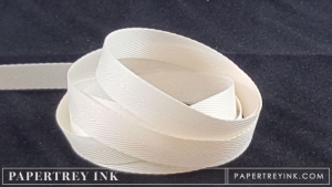 Vintage Cream 3/8" Twill Tape Ribbon (5 yards)