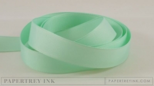 Aqua Mist 5/8" Grosgrain Ribbon (5 yards)