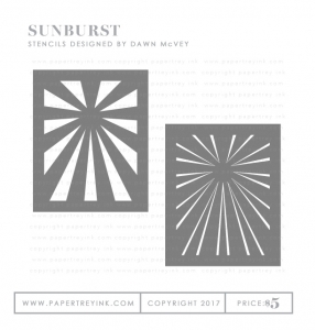 Sunburst Stencil Collection (set of 2)