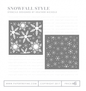 Snowfall Style Stencil Collection (set of 2)