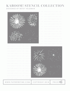 Kaboom! Stencil Collection (set of 2)